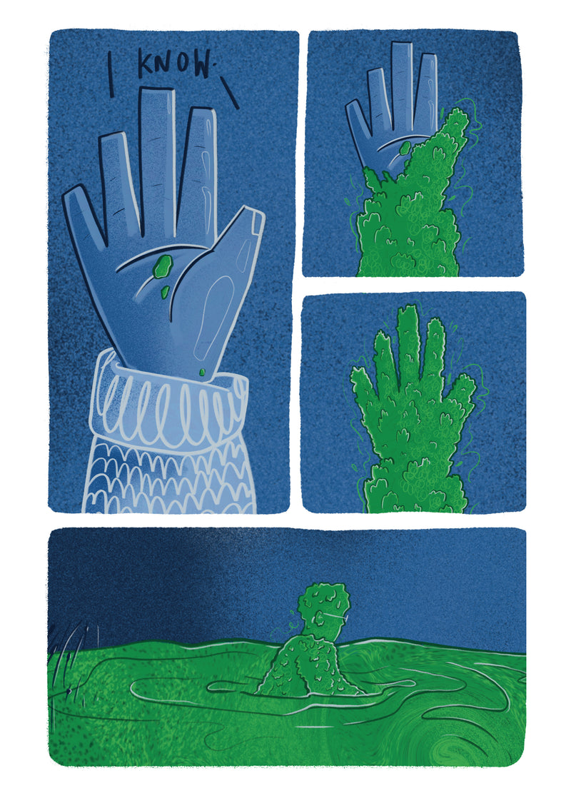 AN FEAR GLAS | published comic excerpt | illustration & writing | 2025