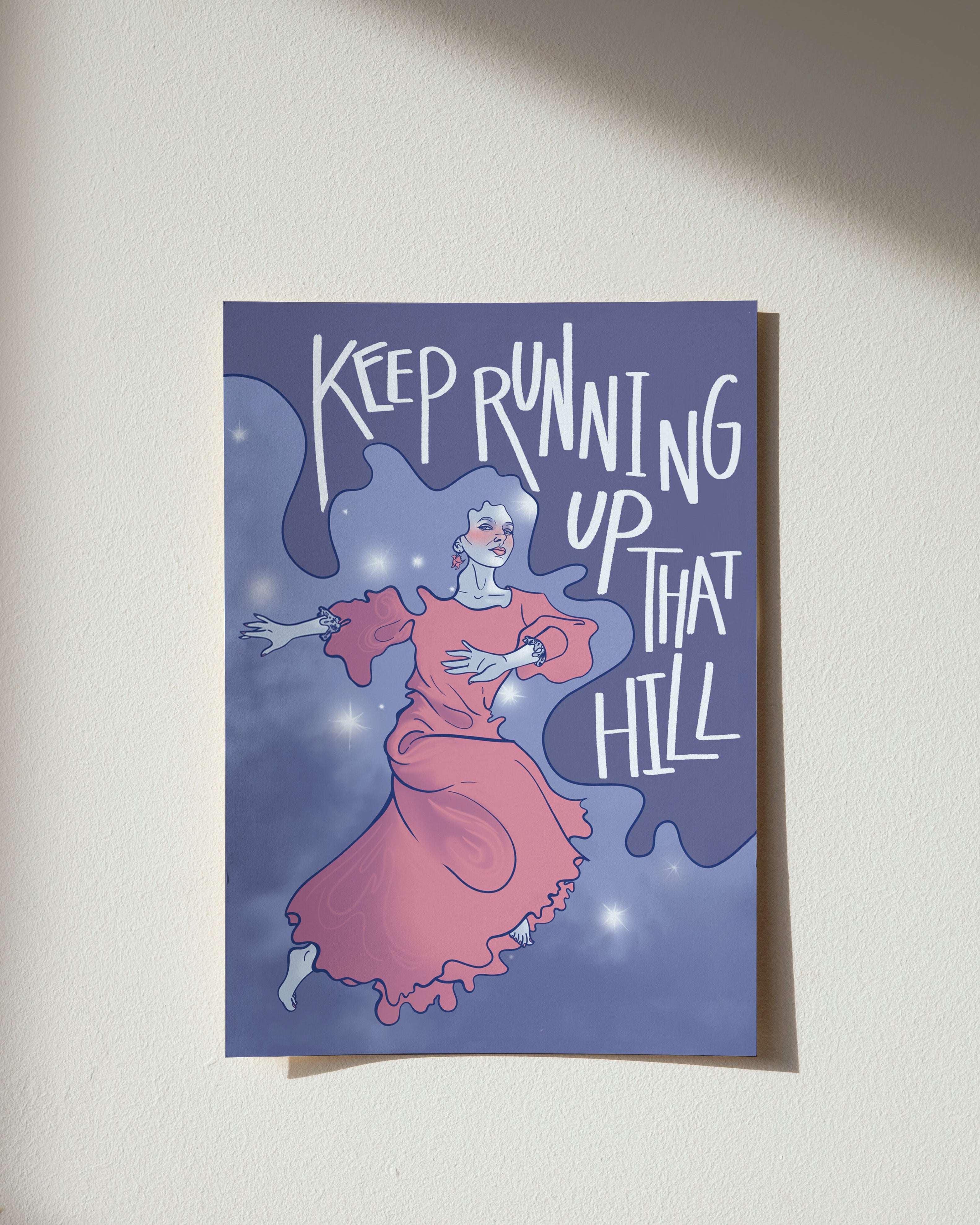 KEEP RUNNIN' UP THAT HILL | KATE BUSH | A5 PRINT