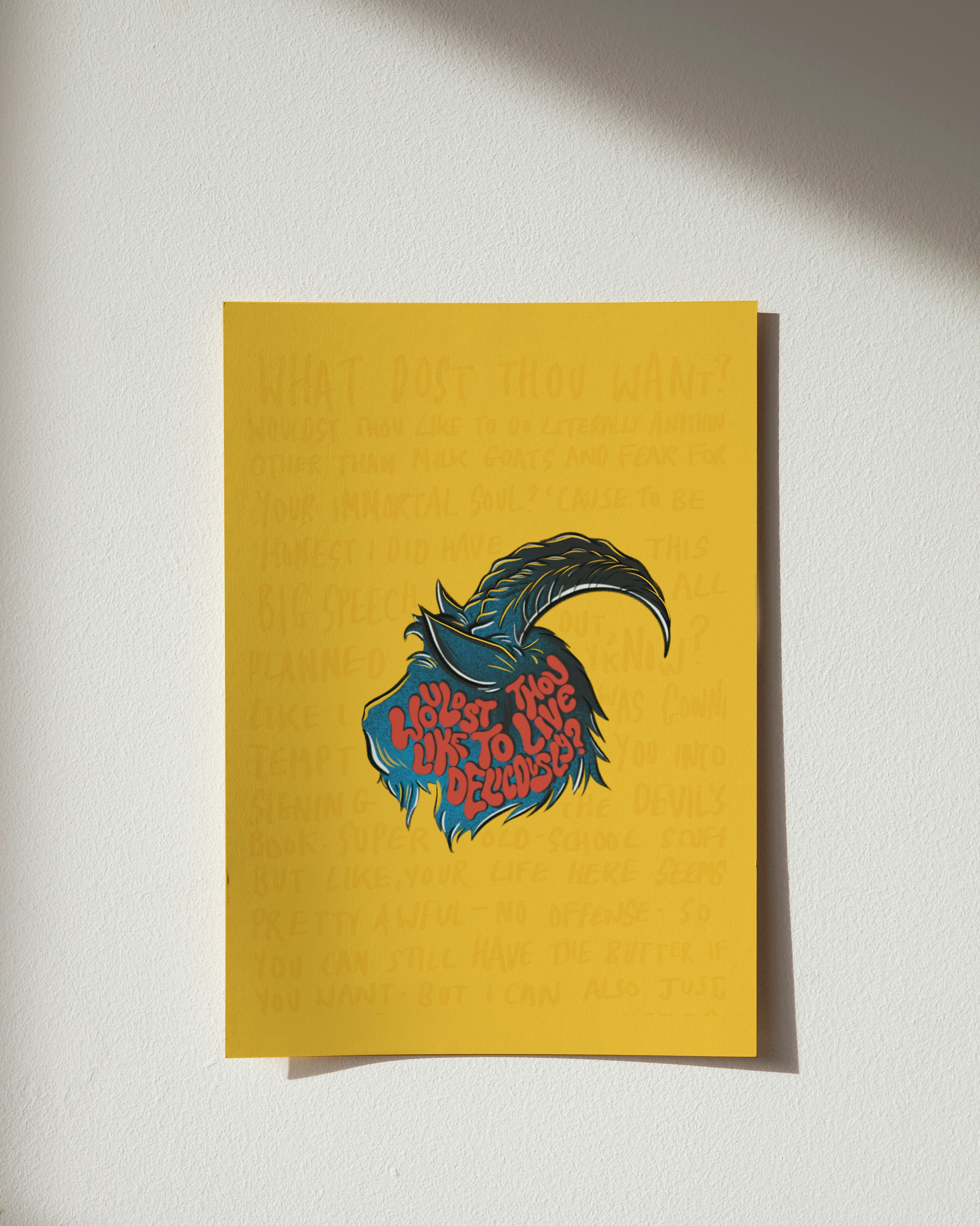 LIVE DELICIOUSLY | THE VVITCH | A5 PRINT