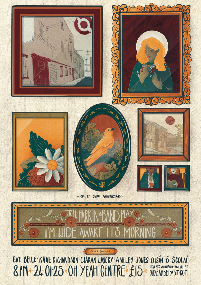 JOEL HARKIN | event poster commission | illustration & design | 2024